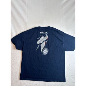 Champs Geox Shoes Blue Short Sleeve Shirt Men's‎ XL International Patent *